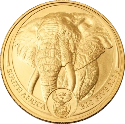 ZŁOTY SŁOŃ - WIELKA PIĄTKA AFRYKI LOSOWY ROCZNIK 1 oz