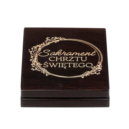 Chrzest Święty- zestaw prezentowy złota sztaba LBMA 1 g + etui z grawerem 24H