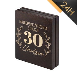 ETUI na SZTABKĘ DREWNIANE Certipack - 30 URODZINY