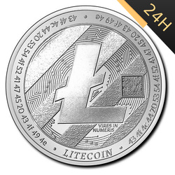 SREBRNA MONETA LITECOIN LOSOWY ROCZNIK 1 oz 24H VM