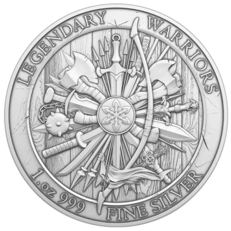 SREBRNY MEDAL LEGENDARNI WOJOWNICY ALEKSANDER WIELKI 1 oz 24H VM