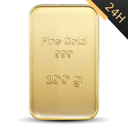 Sztaba złota niesortowana 100 g 24H